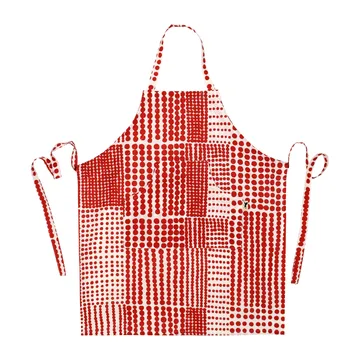 Polka dot apron - Red-white - Almedahls