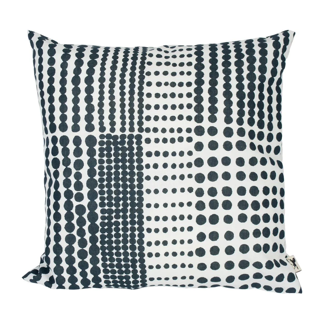 Almedahls Prickfabric pillowcase 47x47 cm Black | Scandinavian Design | Cushion covers | Black