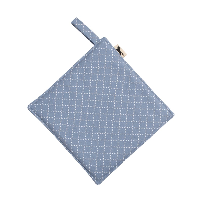 Almedahls Prickruta pot holder 23x23 cm Blue