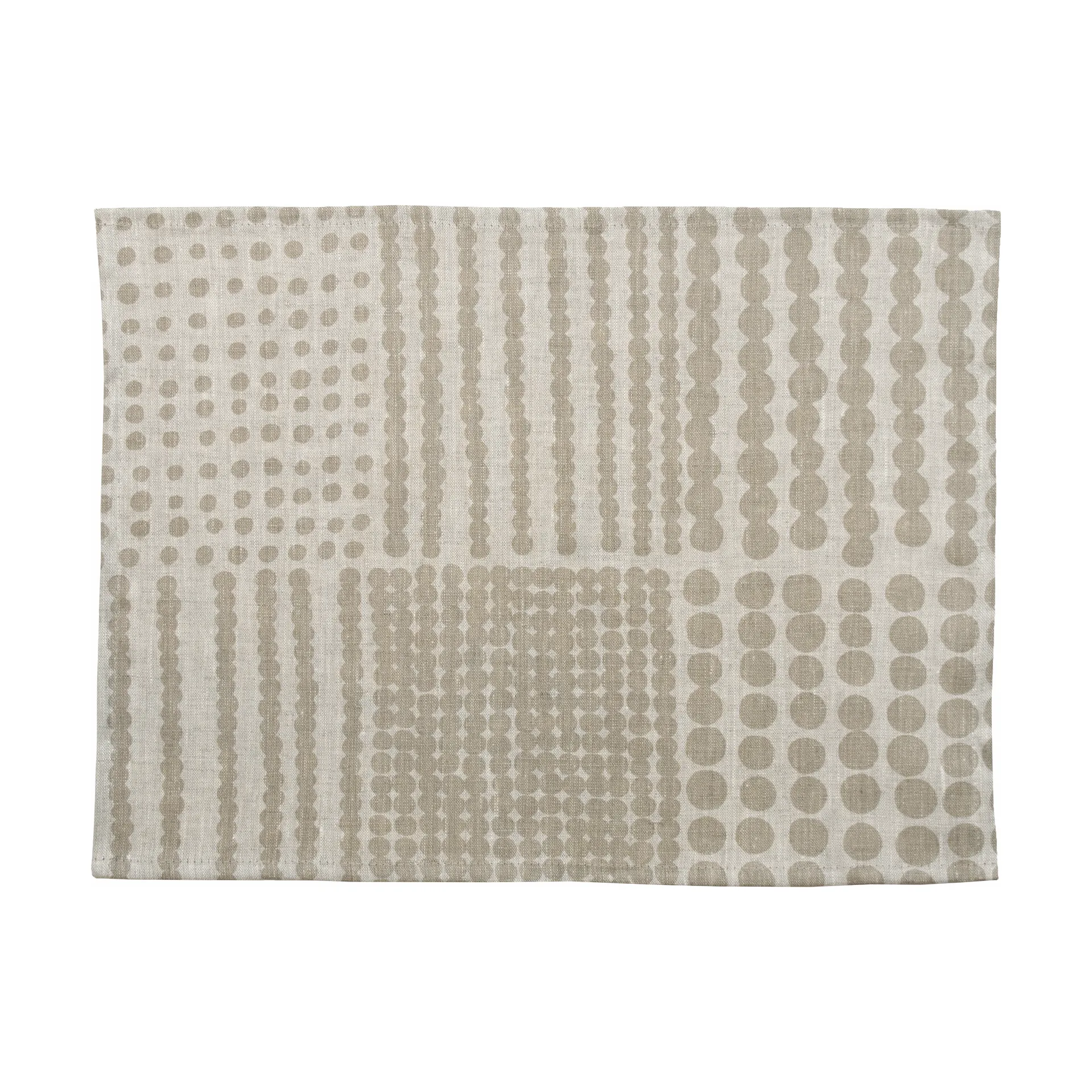 Pricktyg placemat 34x45 cm, Natural-taupe Almedahls