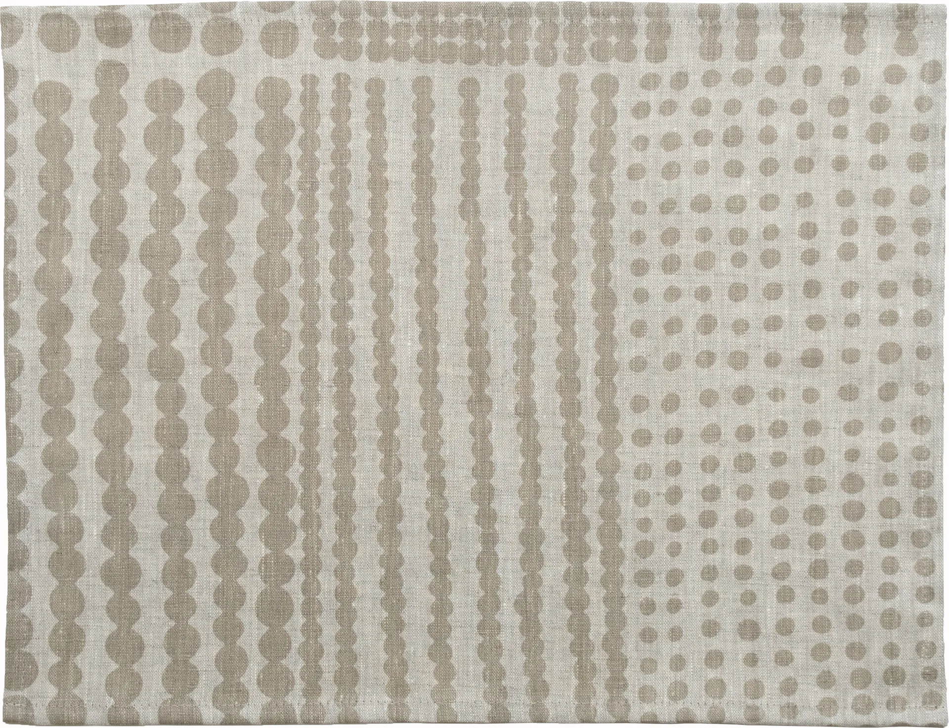 Pricktyg placemat 34x45 cm, Natural-taupe Almedahls