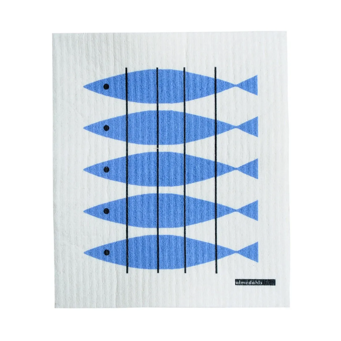 Almedahls Sill dishcloth white-blue | Scandinavian Design | Dishcloths & brushes | Blue