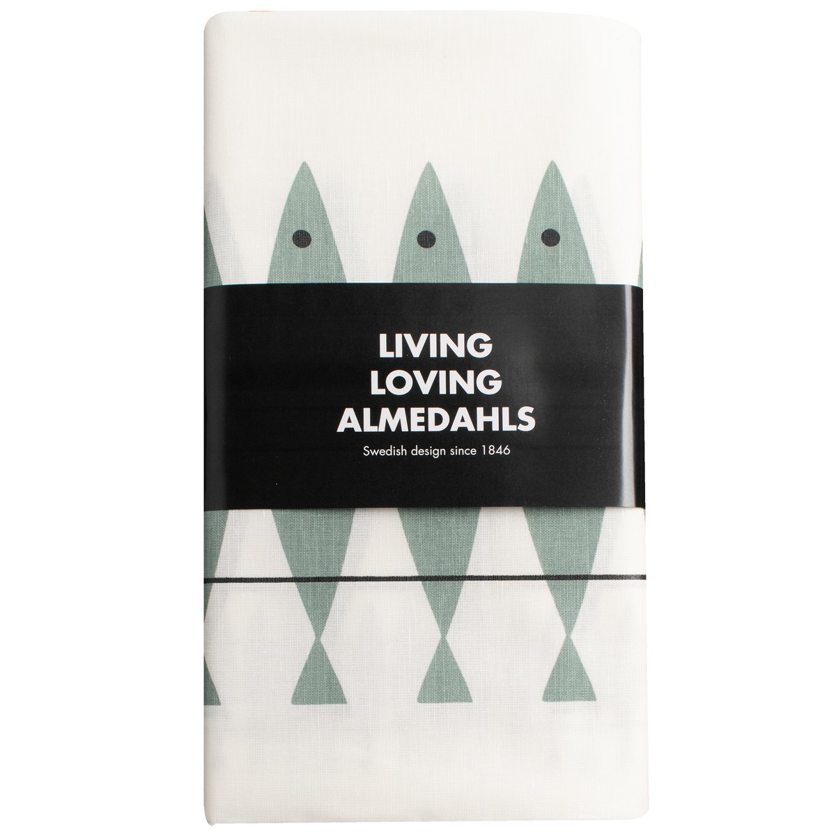 Almedahls Sill oilcloth 145x220 cm green-grey