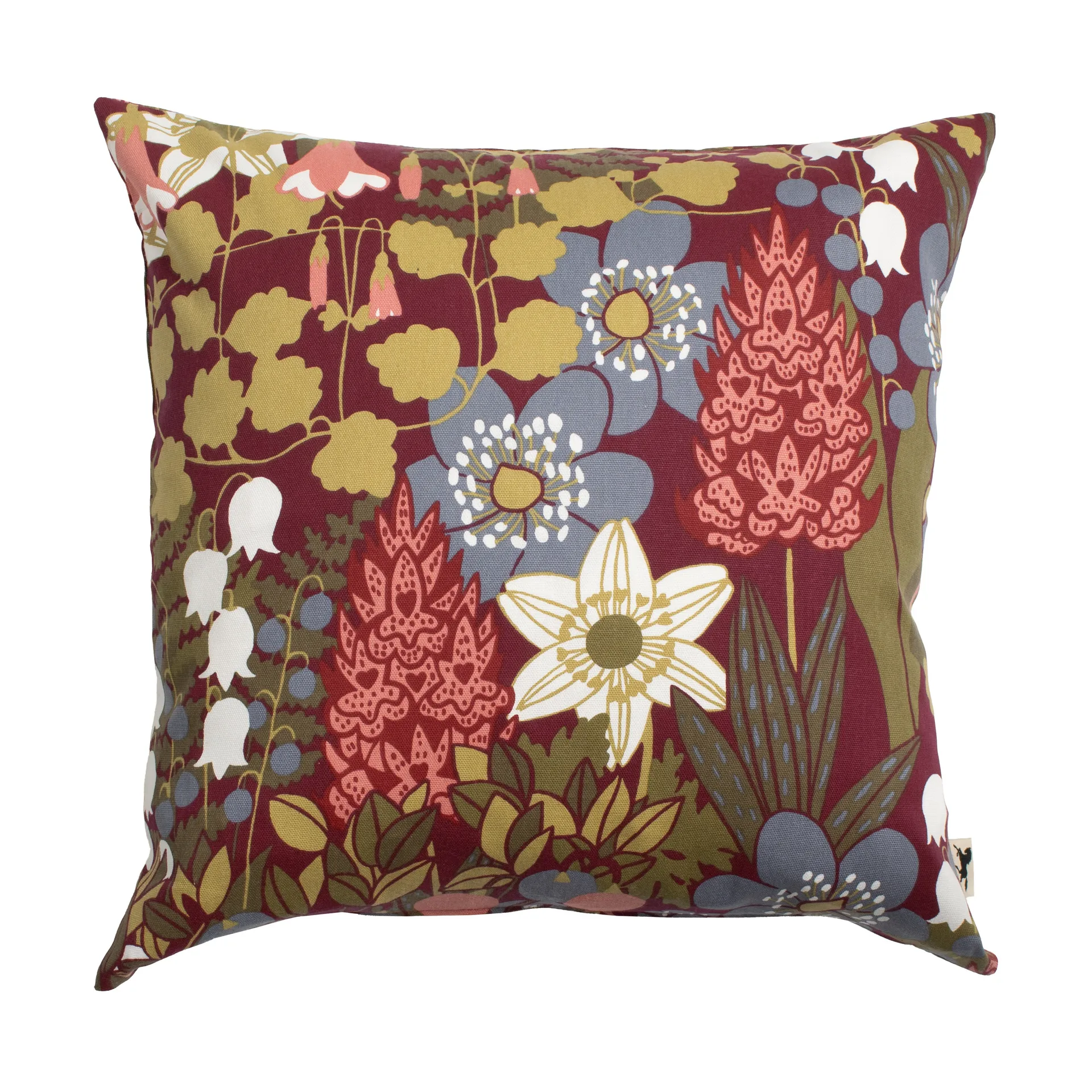 Skogen cushion cover 47x47 cm, Wine red Almedahls