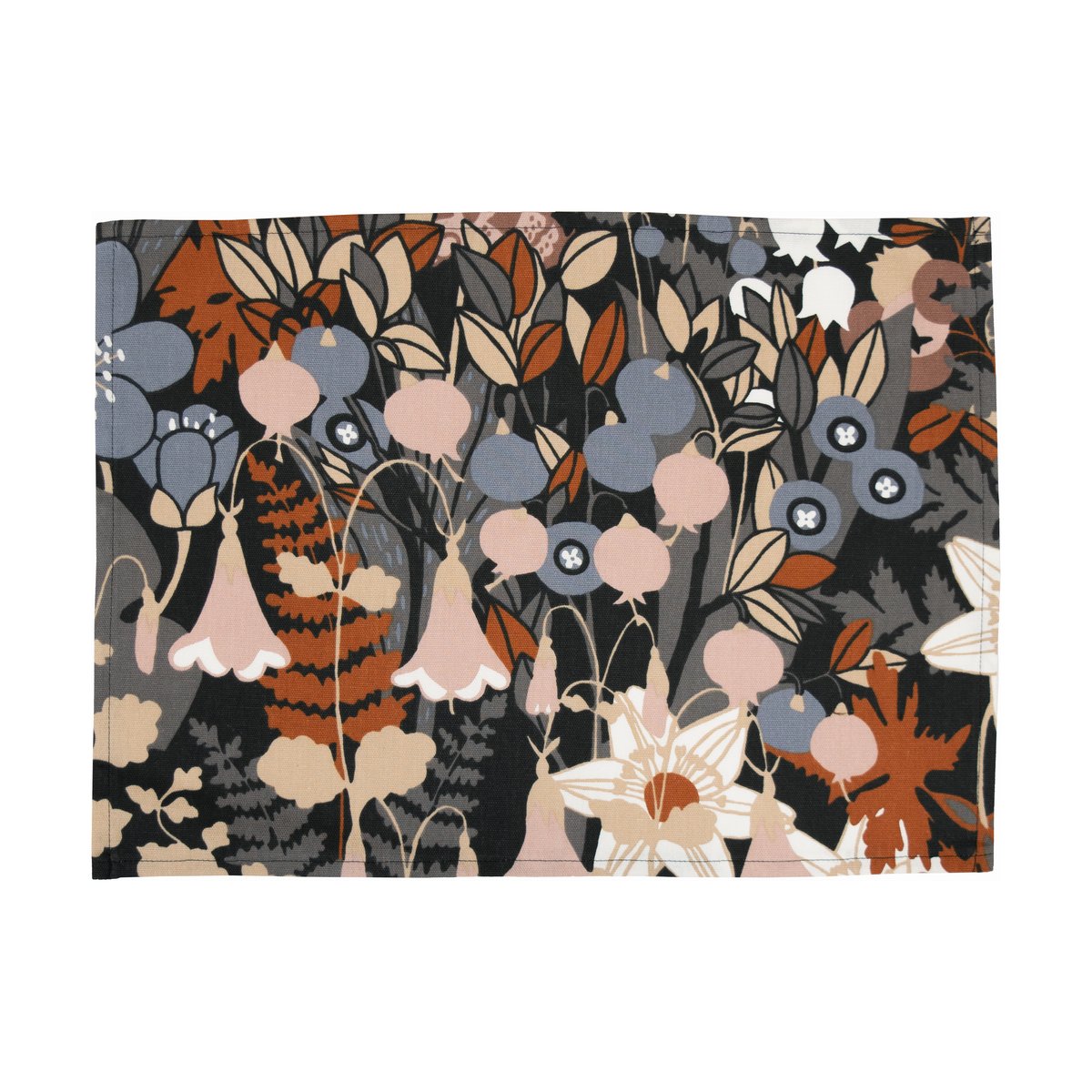 Almedahls Skogen placemat 34x45 cm 2-pack Blue-brown