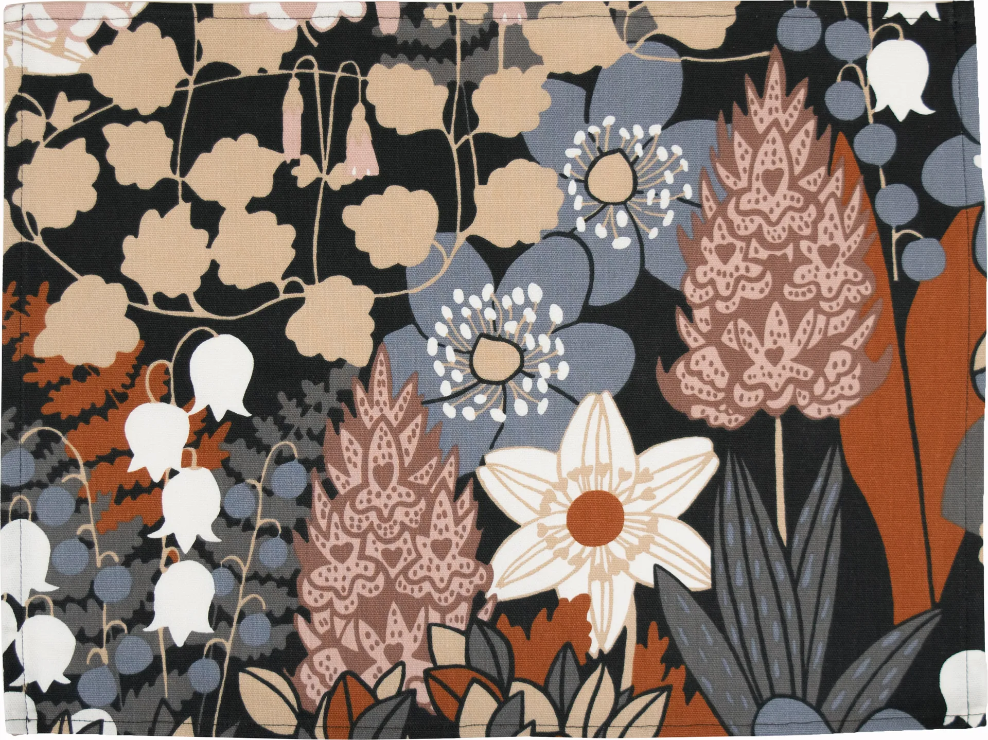 Skogen placemat 34x45 cm 2-pack, Blue-brown Almedahls