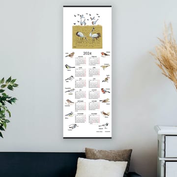 Swedish bird calender 2024 - 35x90 cm - Almedahls