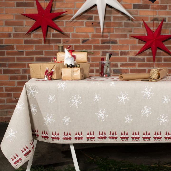 Tomtenisse tablecloth 147x250 cm, beige Almedahls