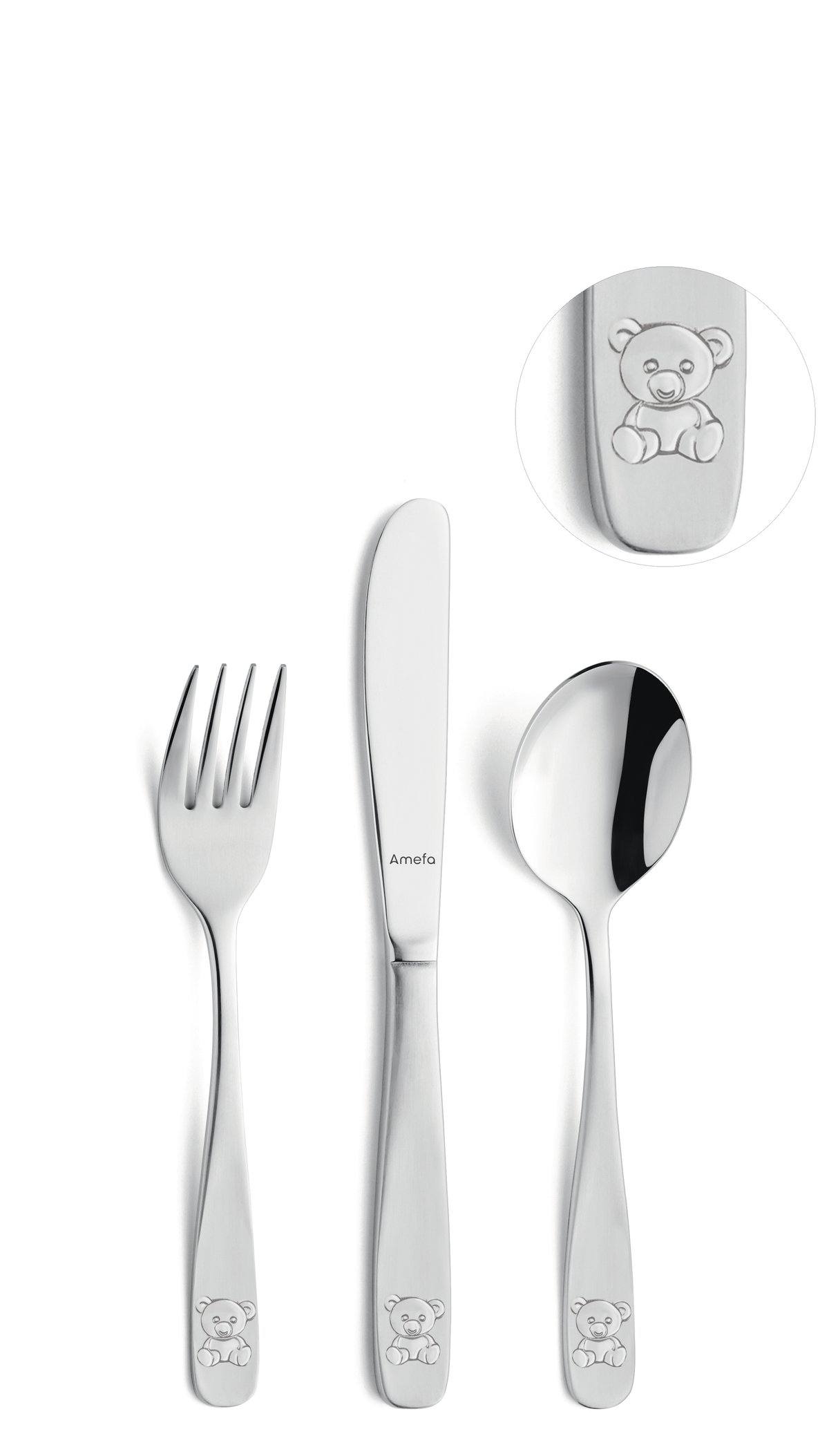 Amefa Bear children's cutlery 3 pieces Stainless steel
