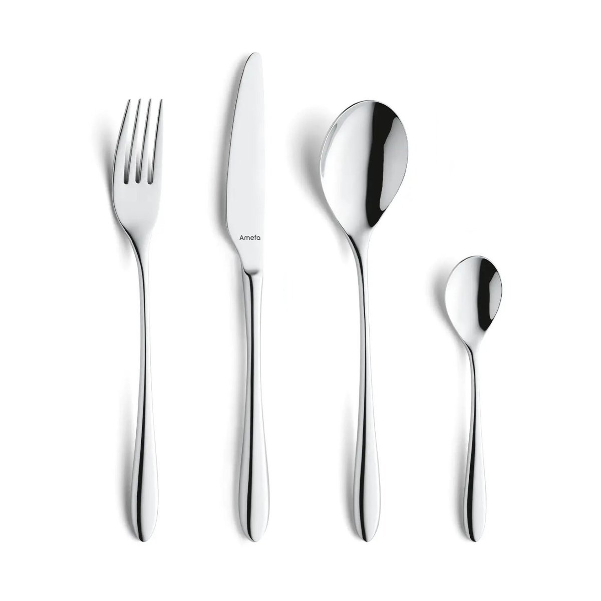 Amefa Cuba cutlery set 24 pieces Stainless steel | Scandinavian Design | Cutlery sets | Silver-coloured