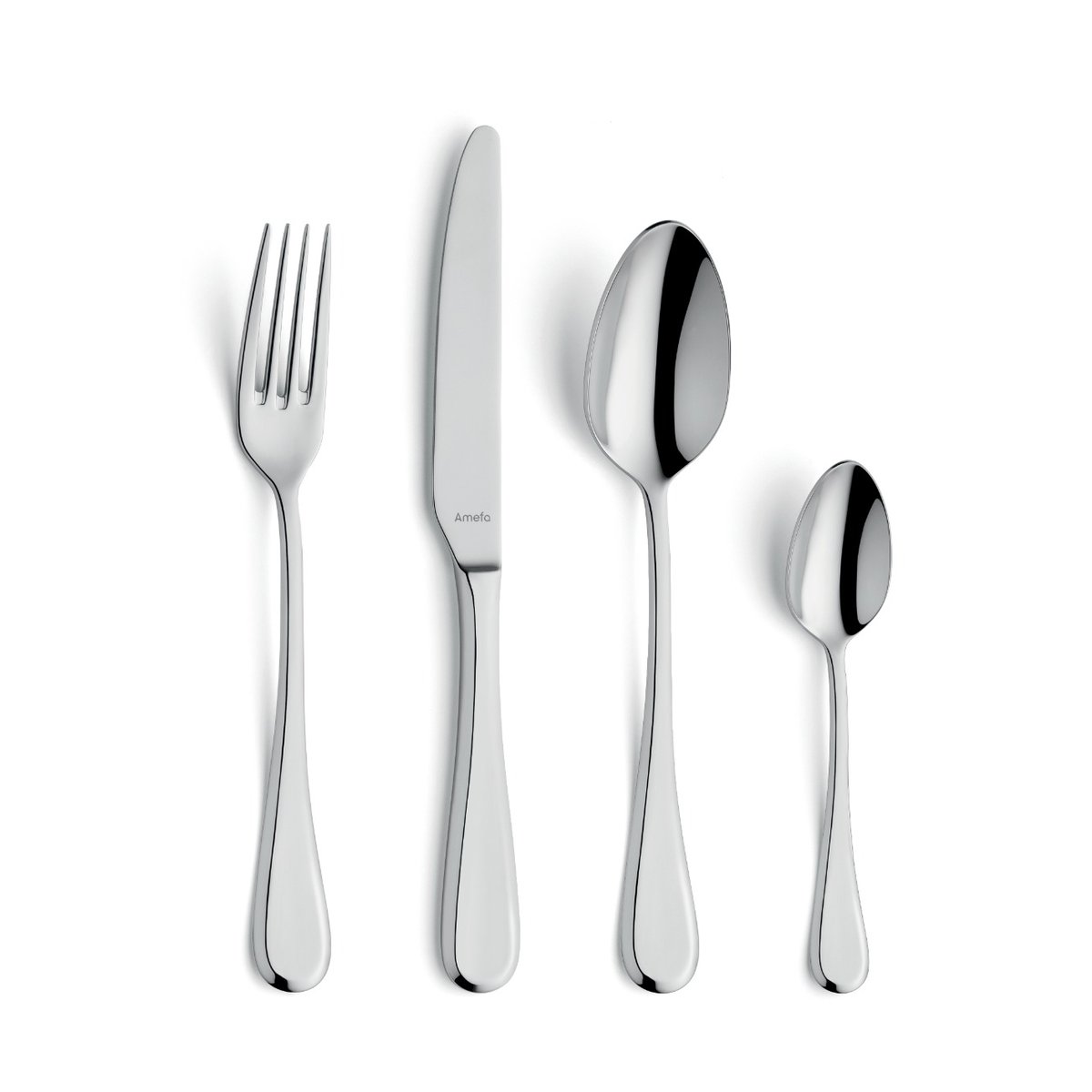 Amefa Drift cutlery set 24 pieces Stainless steel | Scandinavian Design | Cutlery sets | Silver-coloured