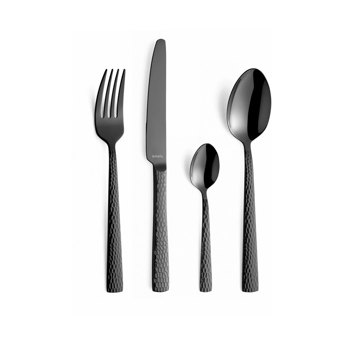 Amefa Felicity cutlery set 24 pieces Black | Scandinavian Design | Cutlery sets | Black