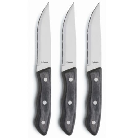 Hercule Grill knife XXL 3-pack - Black - Amefa