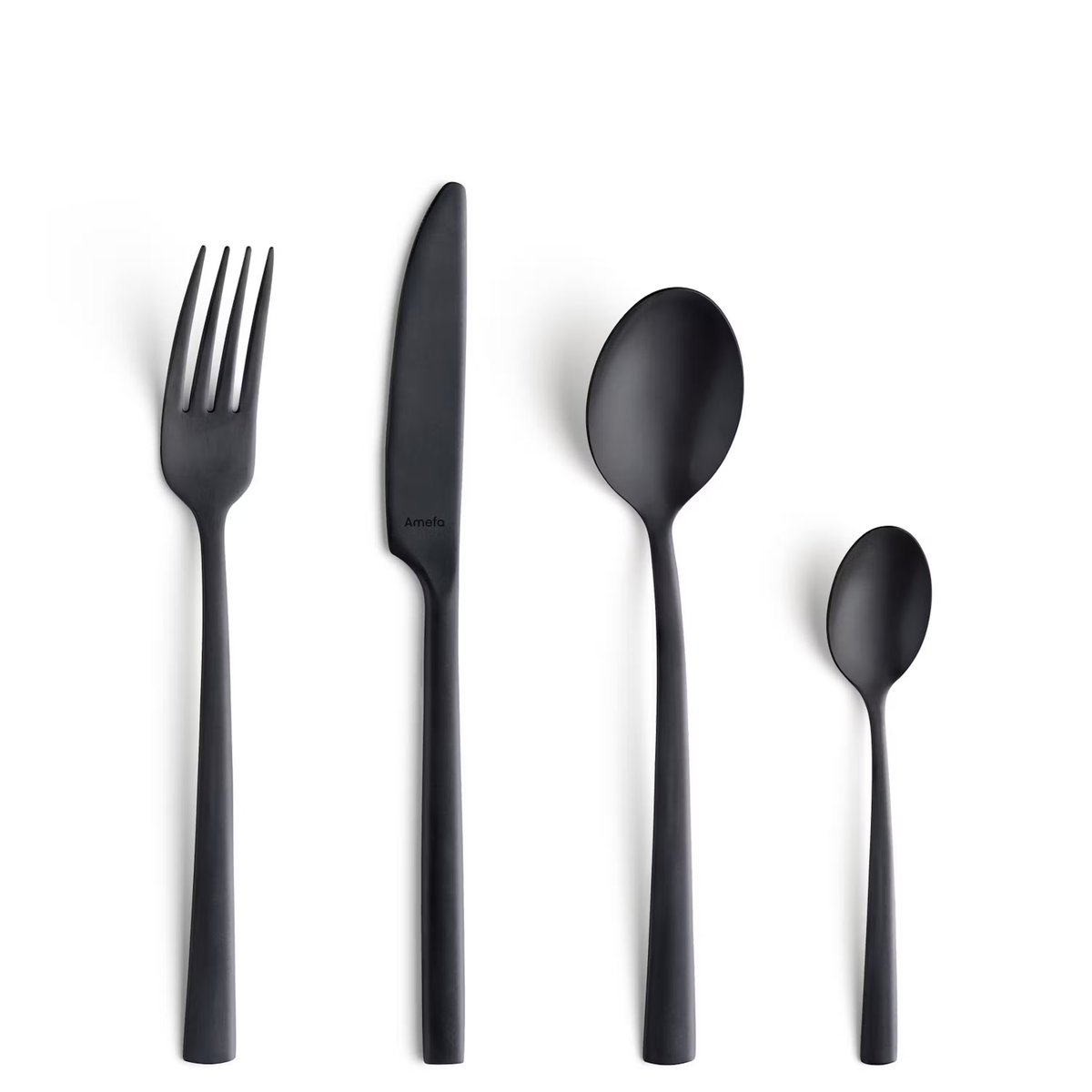 Amefa Manille Vintage cutlery set 16 pieces Black | Scandinavian Design | Cutlery sets | Black