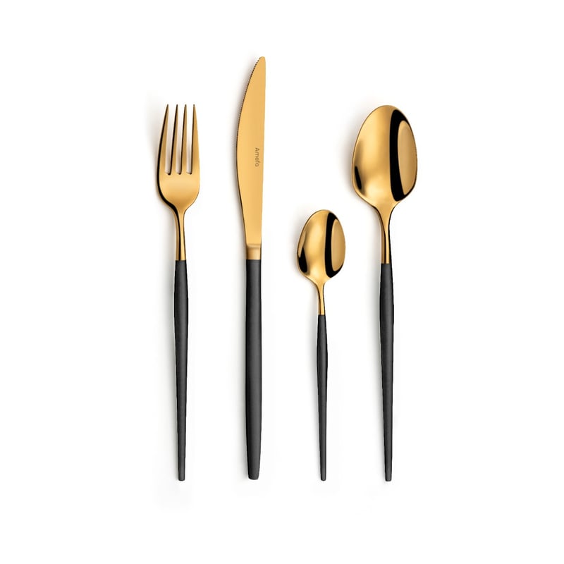 Amefa Soprano cutlery set 16 pieces Black brass