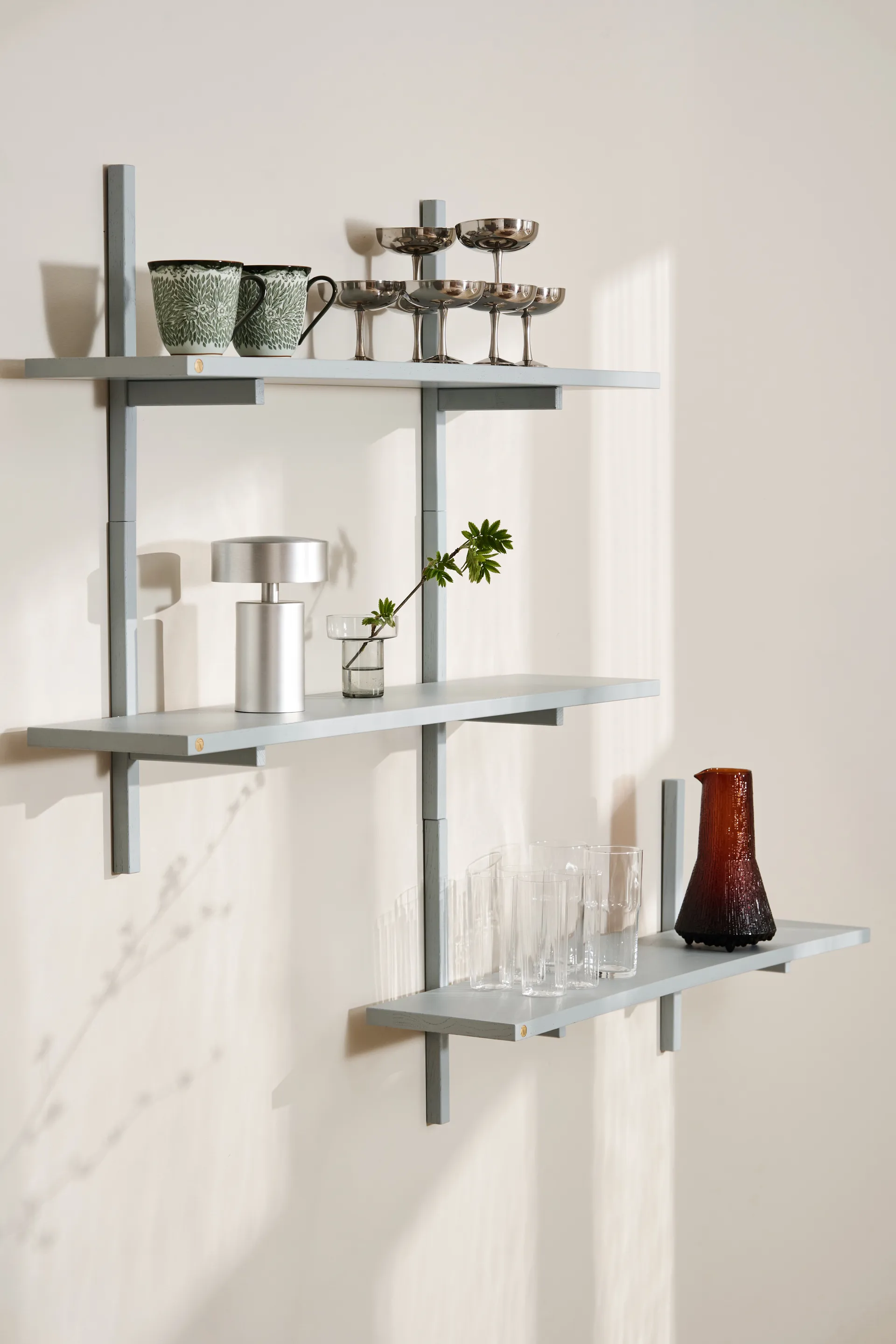A-Light Shelf wall shelf Special Edition, Grey blue 90x21x35 cm Andersen Furniture