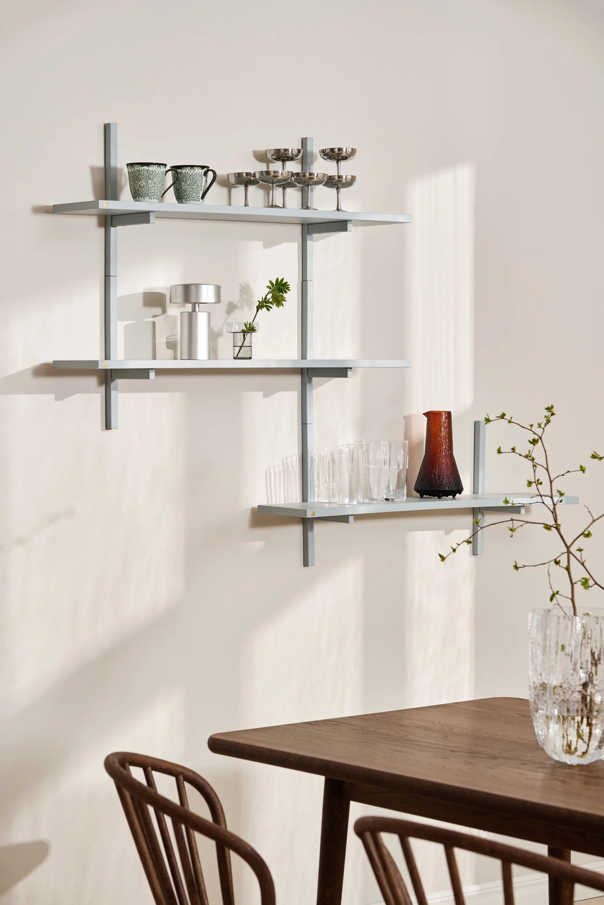 A-Light Shelf wall shelf Special Edition, Grey blue 90x21x35 cm Andersen Furniture