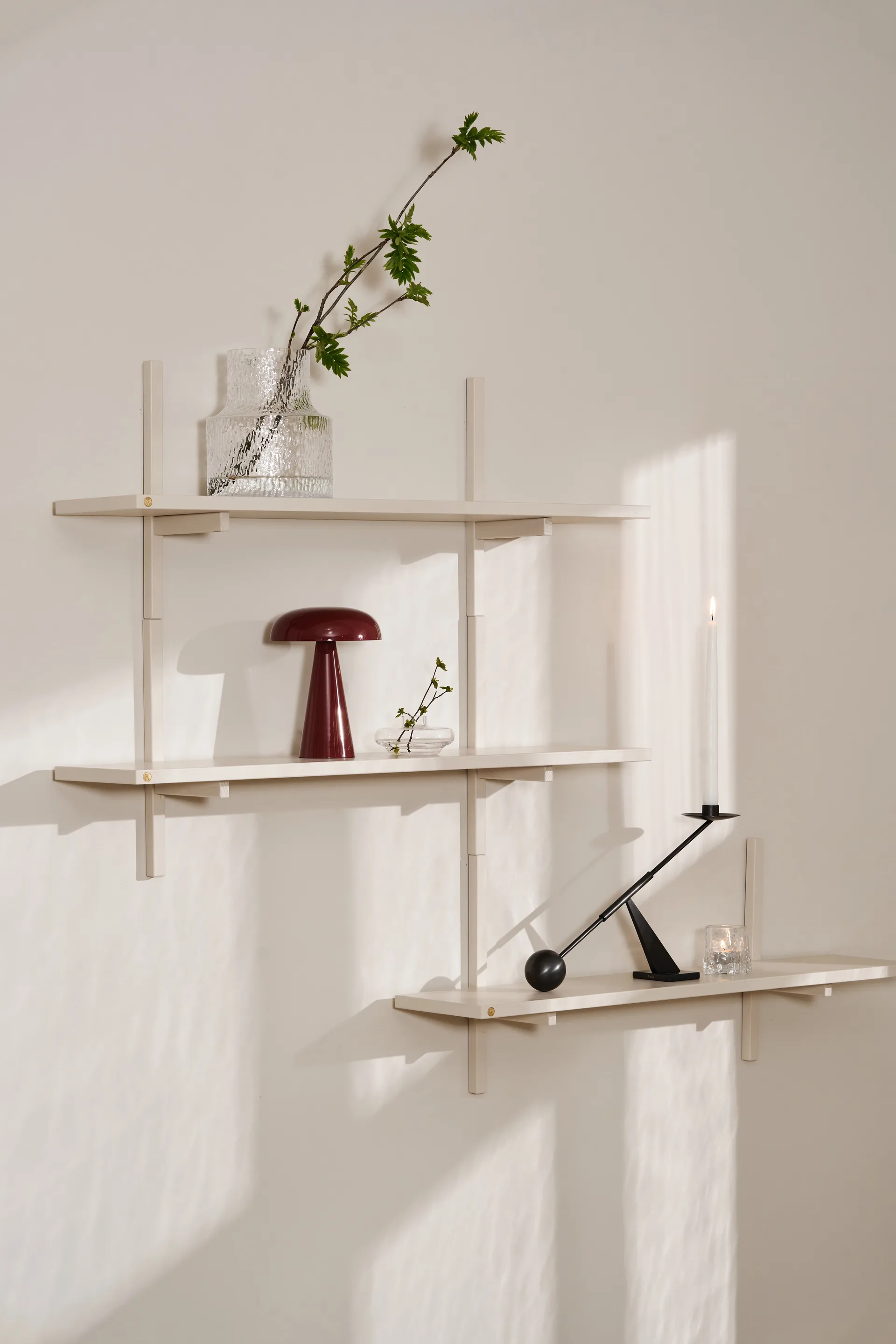 A-Light Shelf wall shelf Special Edition, Light beige 90x21x35 cm Andersen Furniture