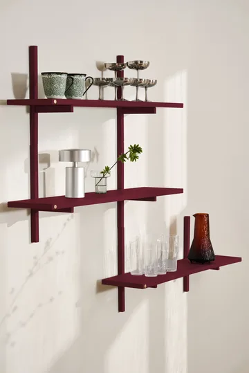 A-Light Shelf wall shelf Special Edition - Wine red 90x21x35 cm - Andersen Furniture