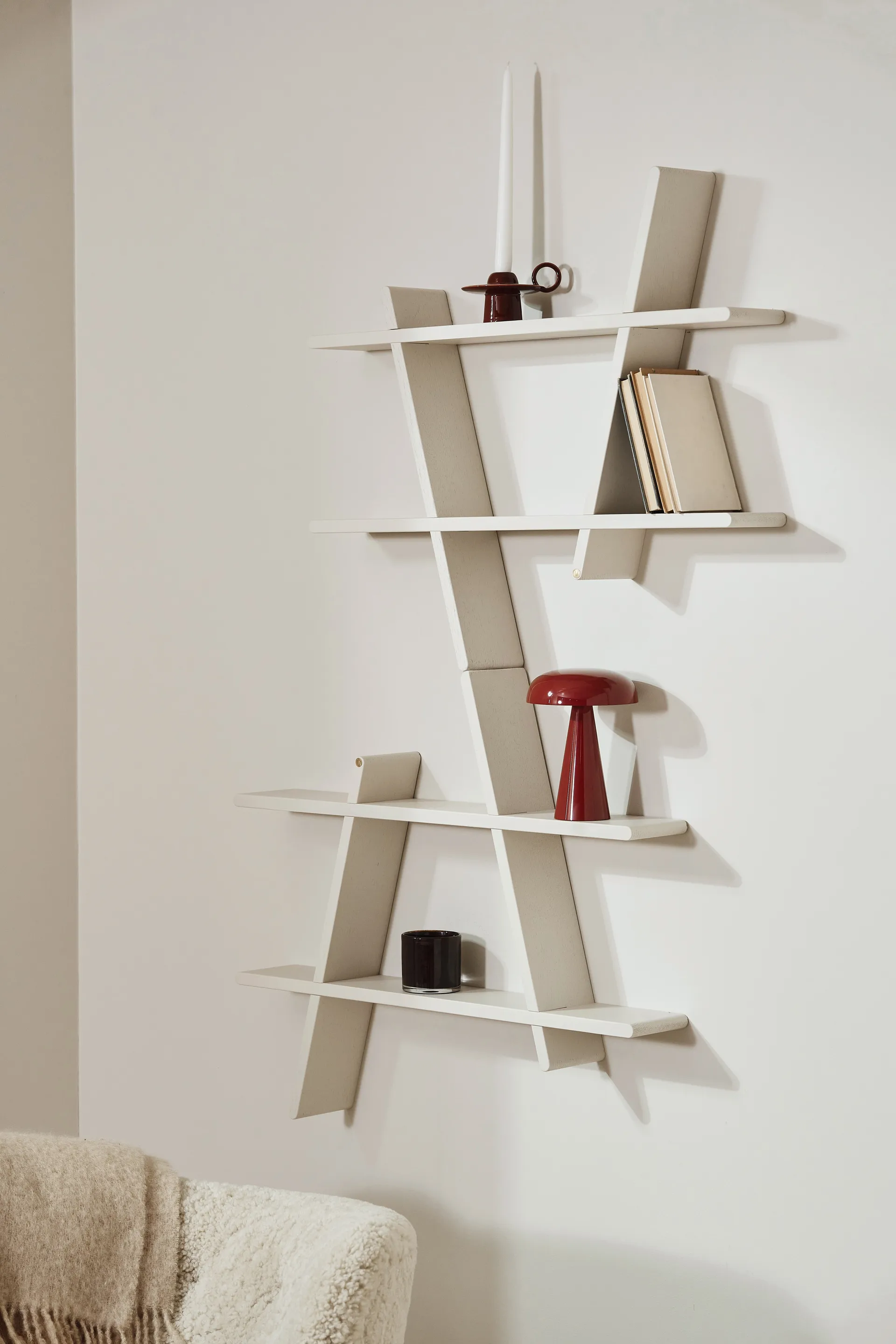 A-Shelf wall shelf Special Edition, Light beige L 78x12x67 cm Andersen Furniture