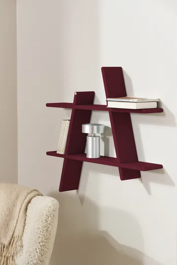 A-Shelf wall shelf Special Edition - Wine red M 52x9x46 cm - Andersen Furniture