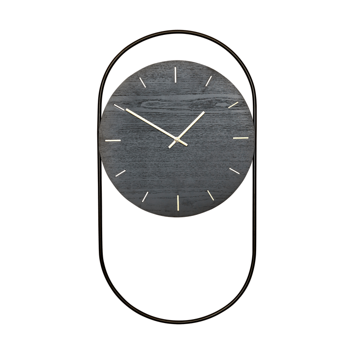 A-Wall wall clock 41x76 cm - Black-brass - Andersen Furniture