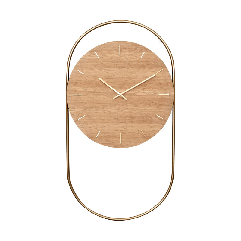 Andersen Furniture A-Wall wall clock 41x76 cm Oak-brass