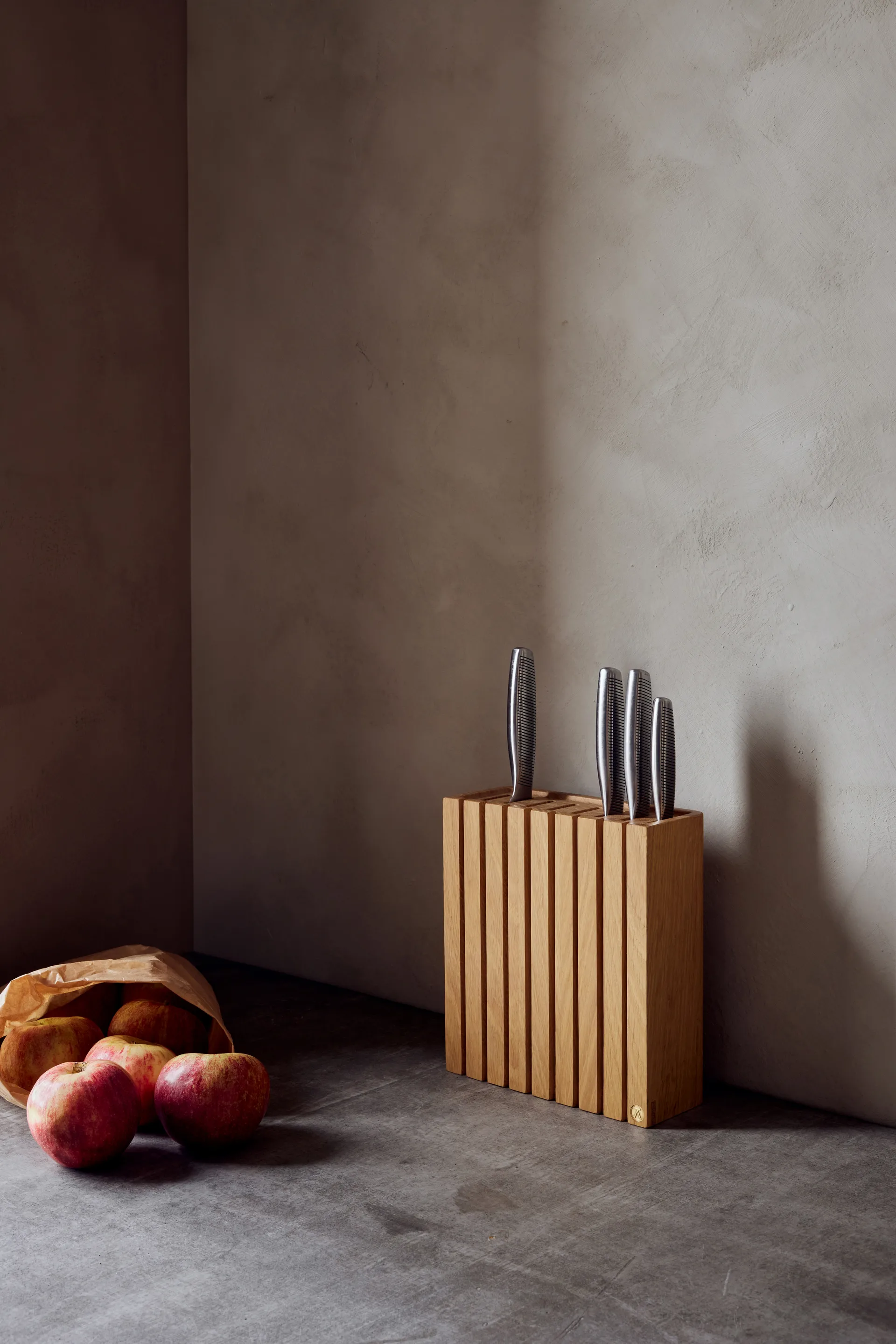 Andersen knife block, Oak Andersen Furniture
