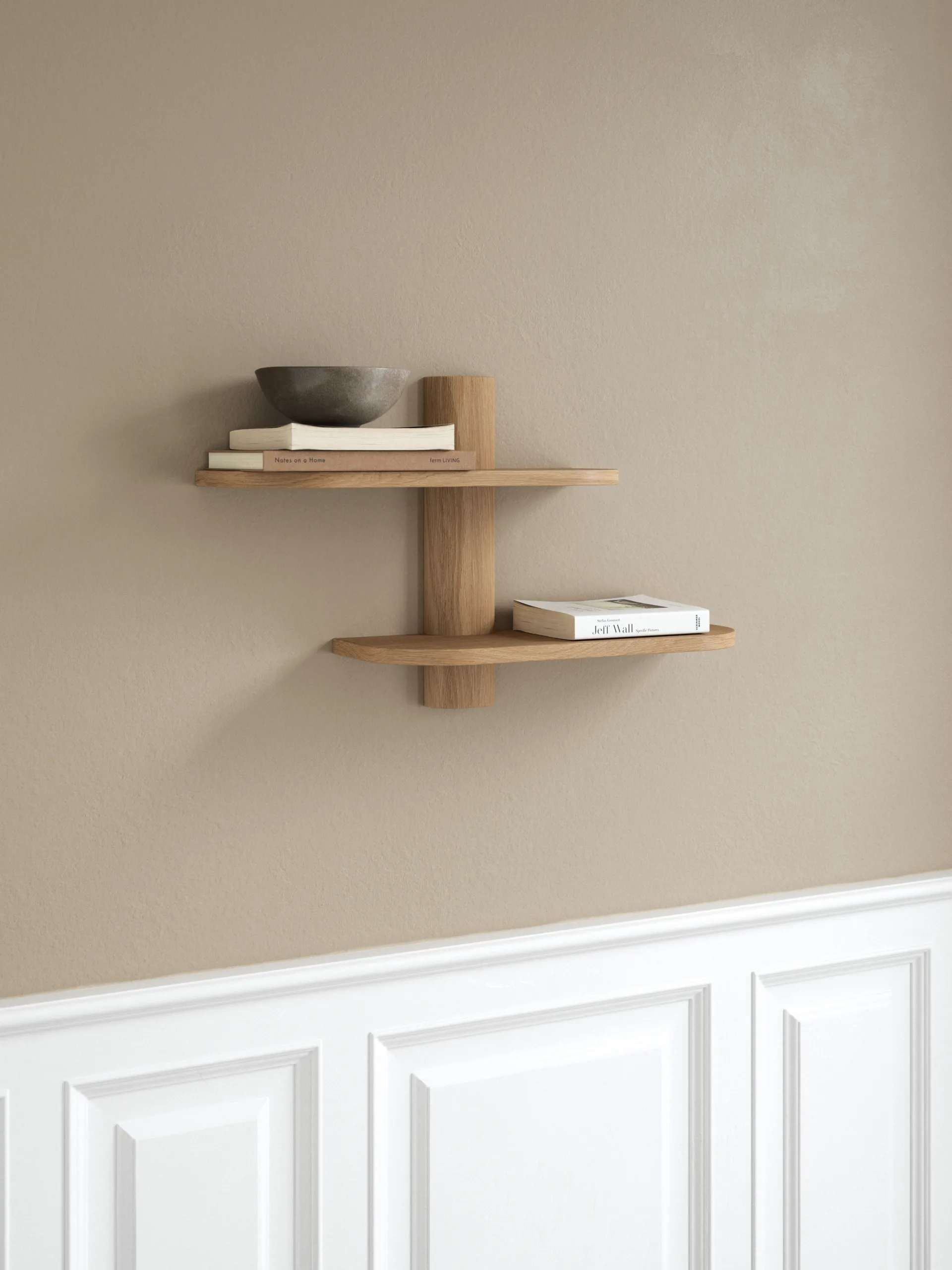 Bend wall shelf, Oak, 50x18x40 cm Andersen Furniture