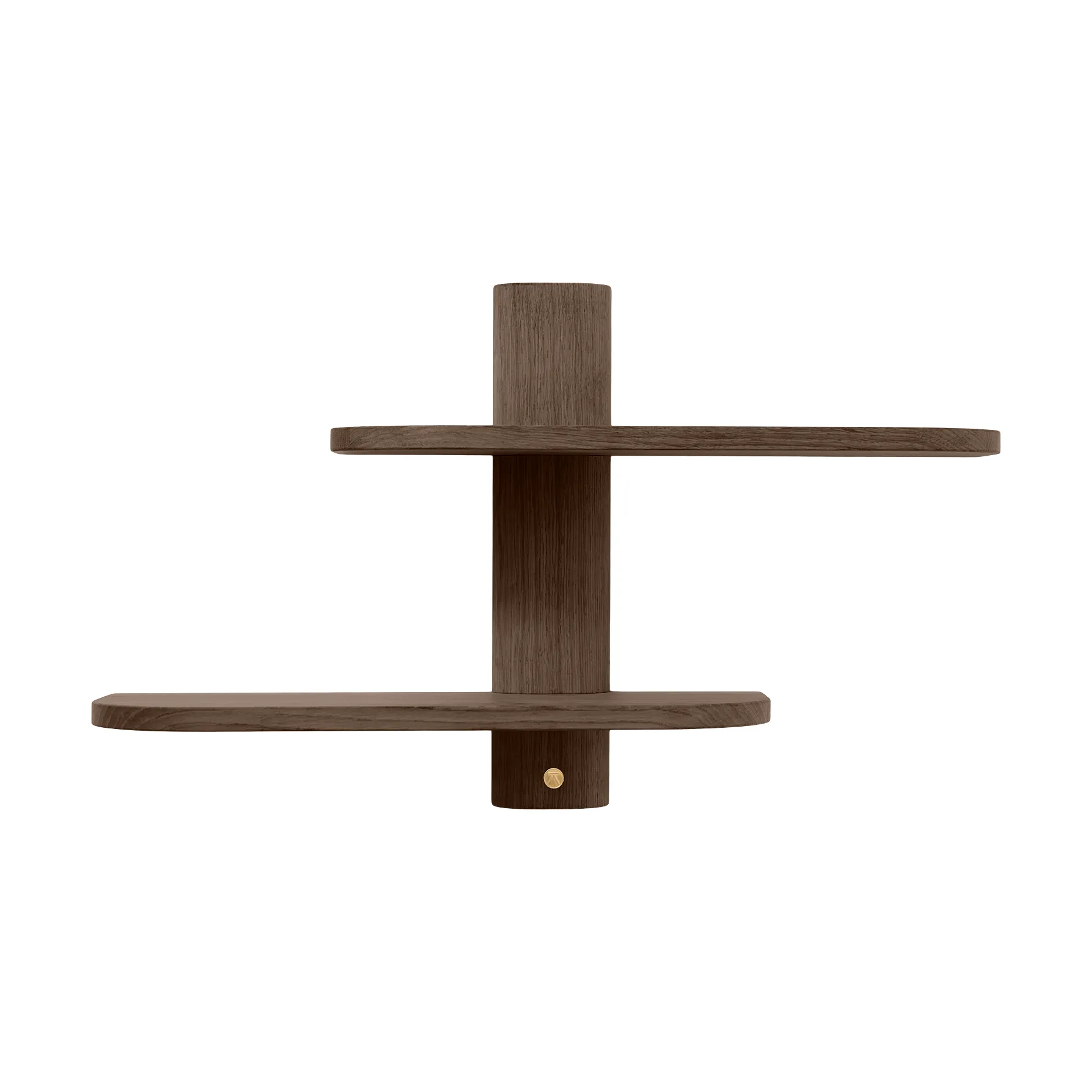 Bend wall shelf, Smoked Oiled Oak, 50x18x40 cm Andersen Furniture