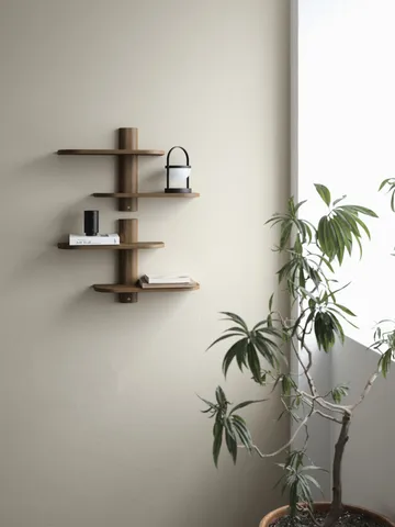 Bend wall shelf - Smoked Oiled Oak, 50x18x40 cm - Andersen Furniture