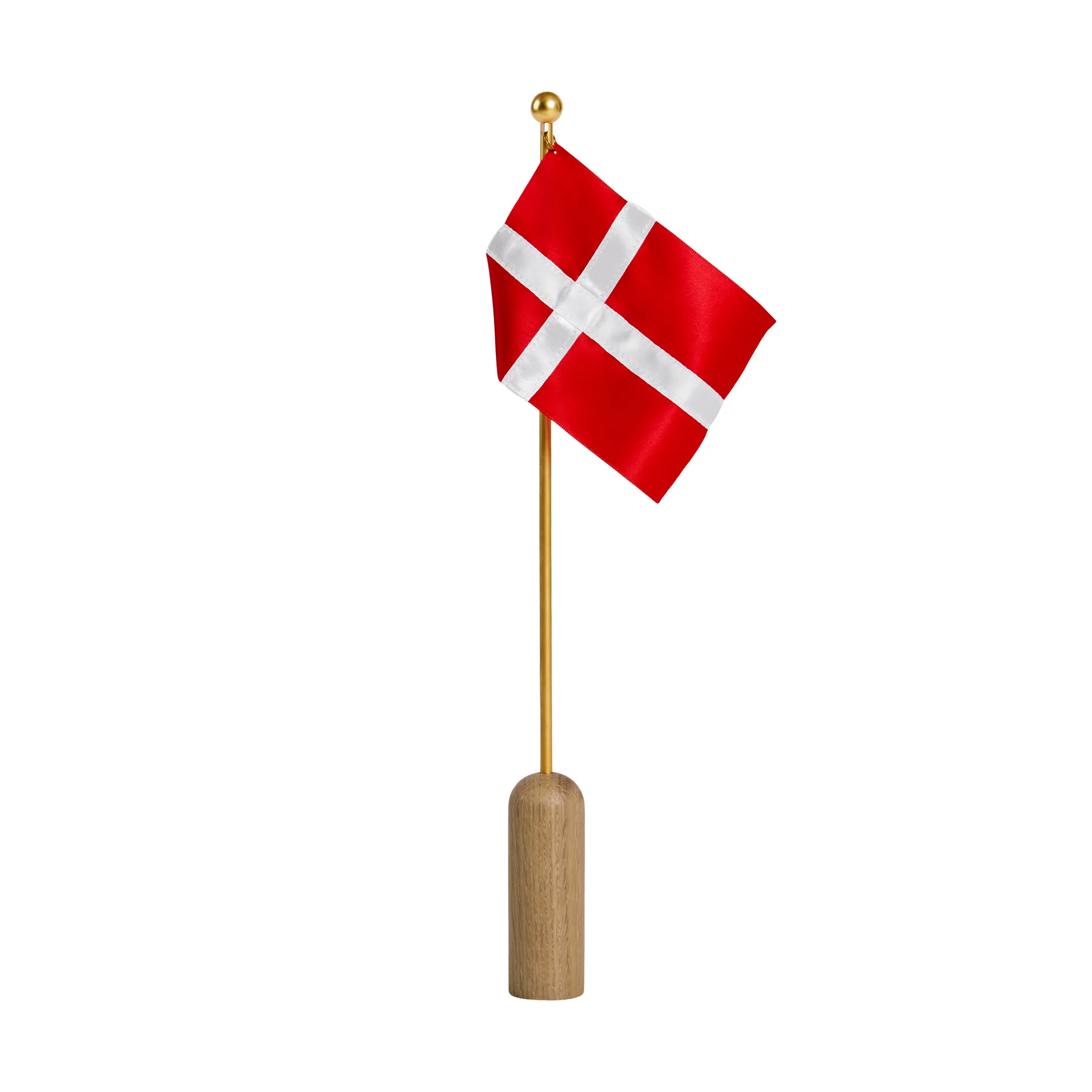 Celebrating Denmark flag 40 cm, Oak-brass Andersen Furniture