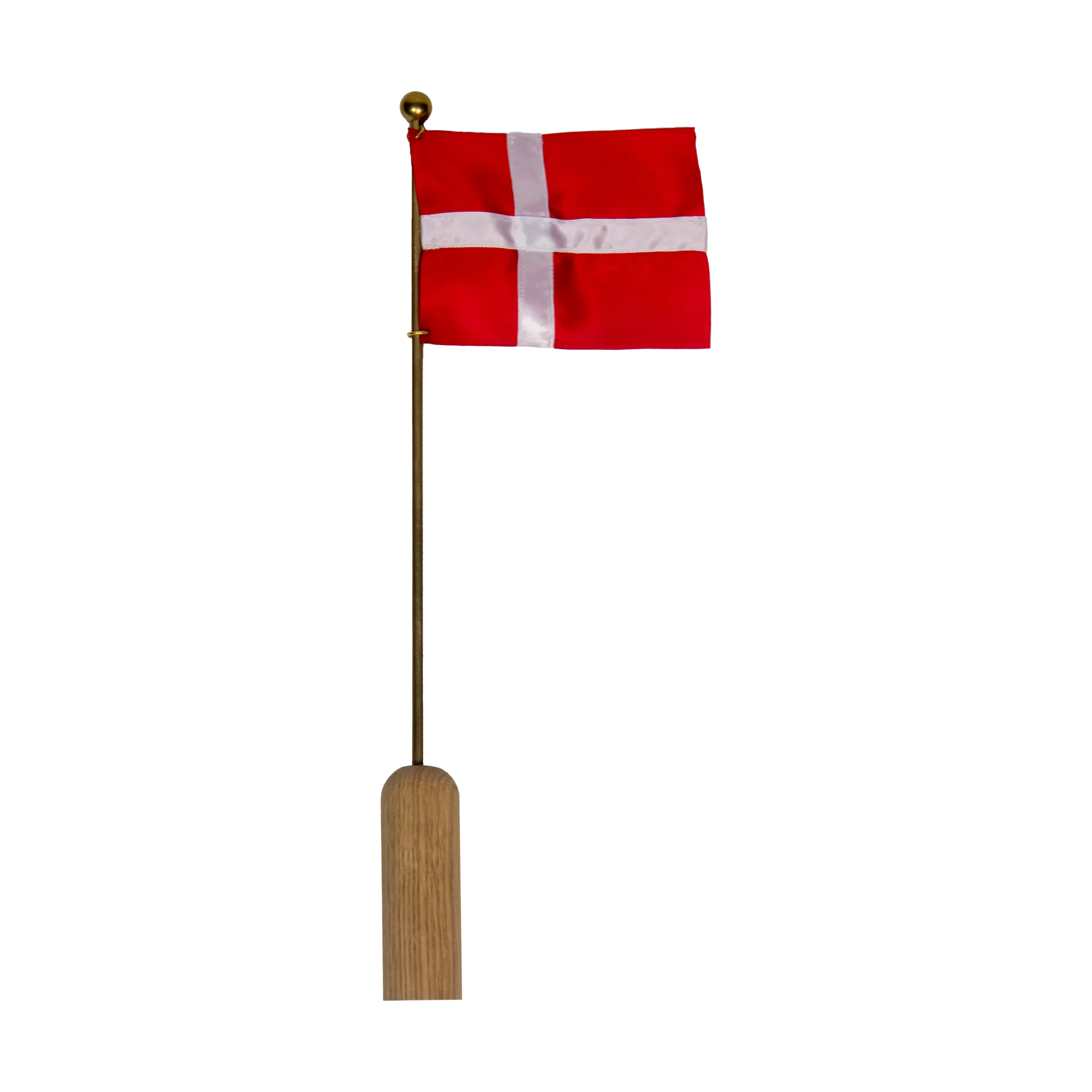 Celebrating Denmark flag 40 cm, Oak-brass Andersen Furniture