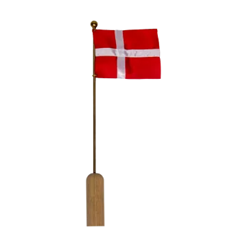 Celebrating Denmark flag 40 cm - Oak-brass - Andersen Furniture