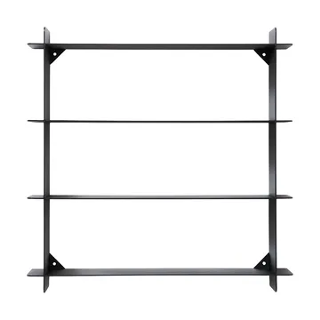 Division wall shelf - Black steel, 45x45x10 cm - Andersen Furniture