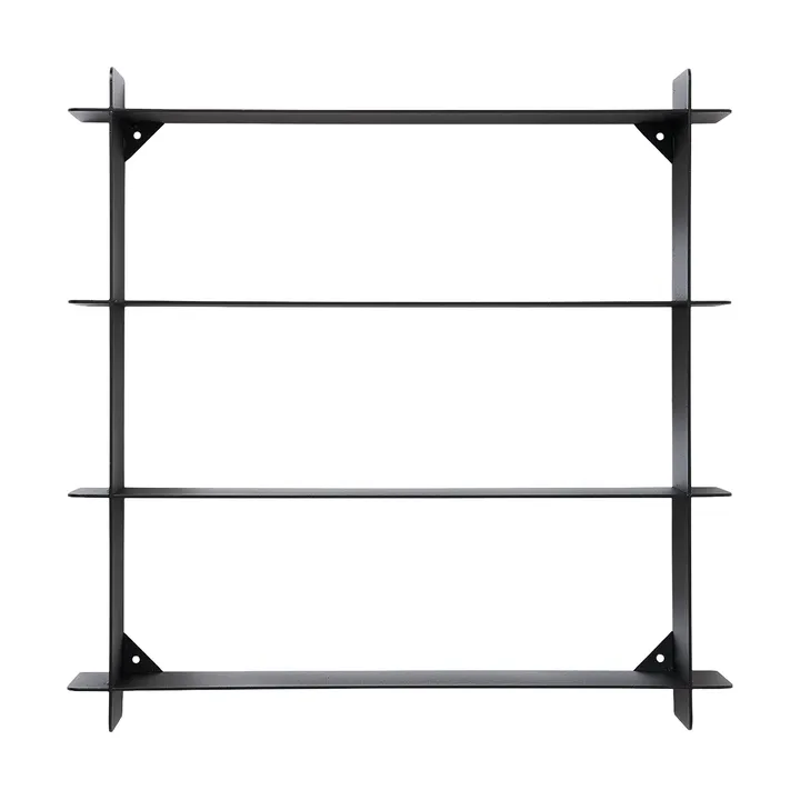 Division wall shelf - Black steel, 45x45x10 cm - Andersen Furniture