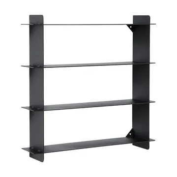 Division wall shelf - Black steel, 45x45x10 cm - Andersen Furniture