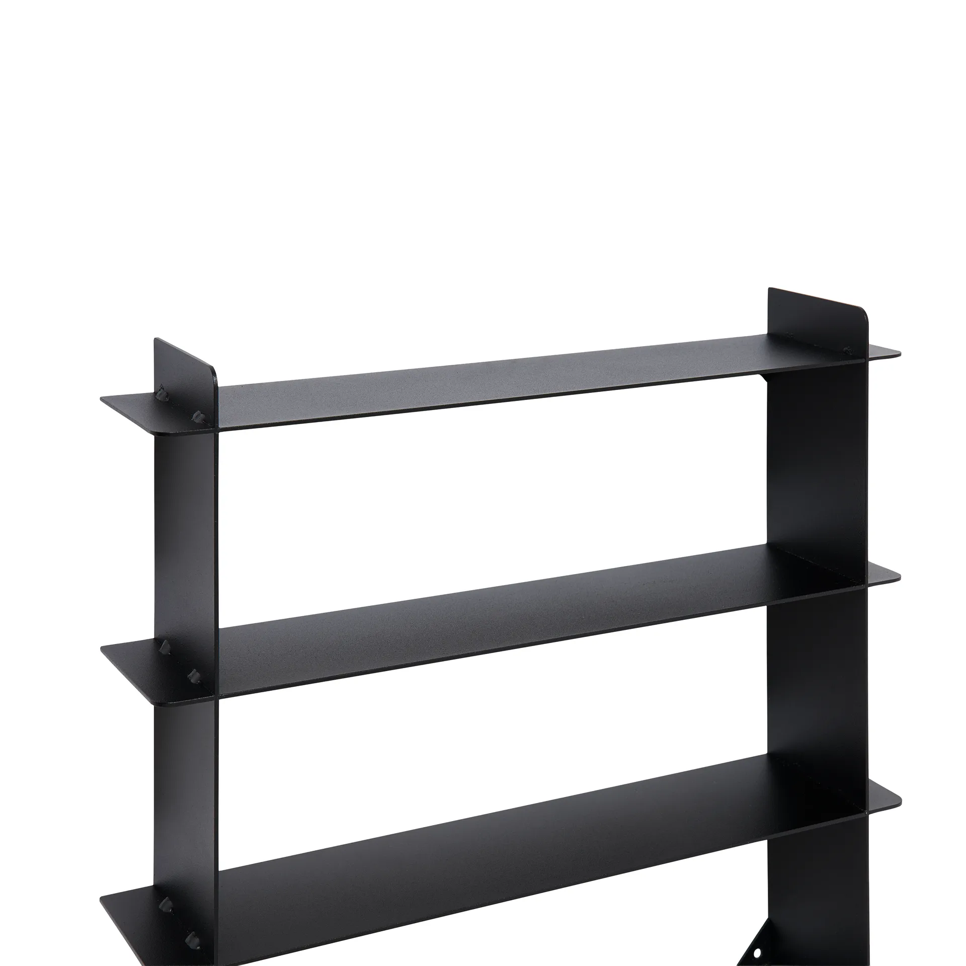 Division wall shelf, Black steel, 45x45x10 cm Andersen Furniture