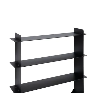 Division wall shelf - Black steel, 45x45x10 cm - Andersen Furniture