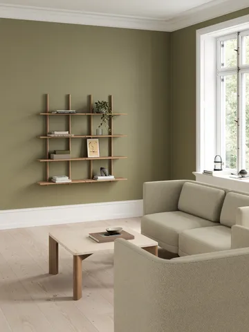 Essence wall shelf - Oiled Natural Oak, 70x25x140 cm - Andersen Furniture