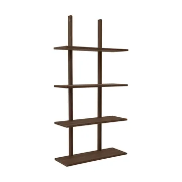 Essence wall shelf - Smoked Oiled Oak, 70x25x140 cm - Andersen Furniture