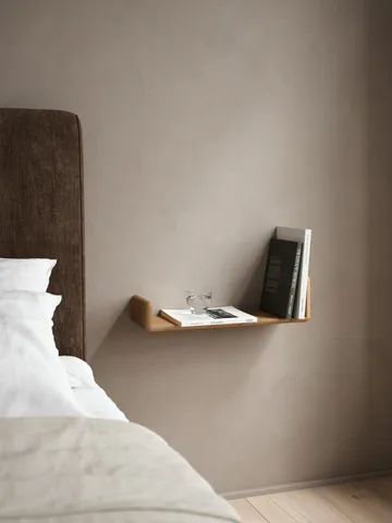 Level wall shelf - Oiled Natural Oak, 55x18x9 cm - Andersen Furniture