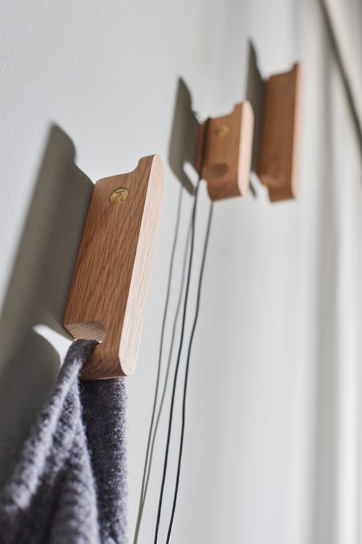 Multi Hooks hook set of 3 - Oak - Andersen Furniture