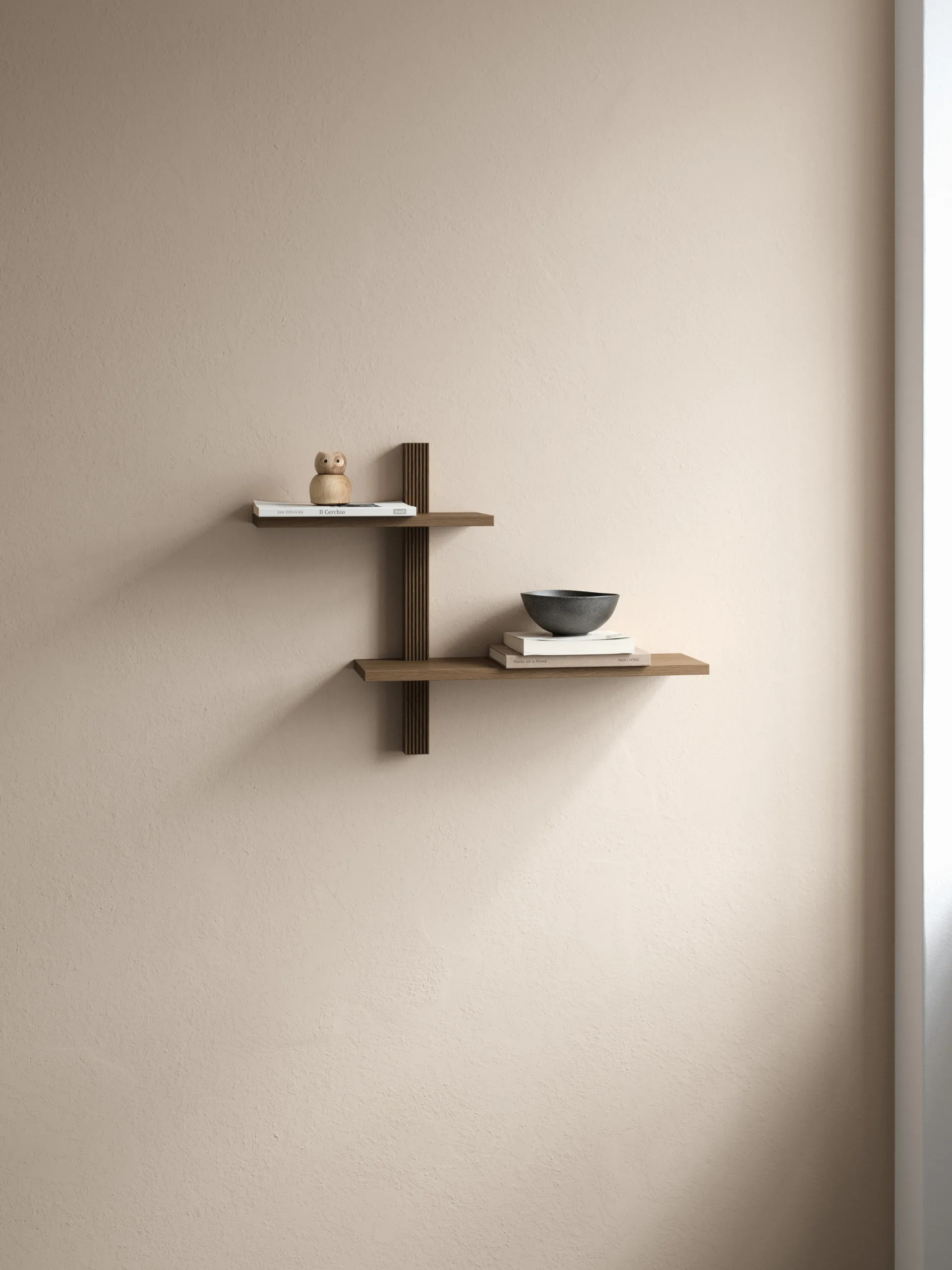 Phase wall shelf, Smoked Oiled Oak, 68x18x55 cm Andersen Furniture