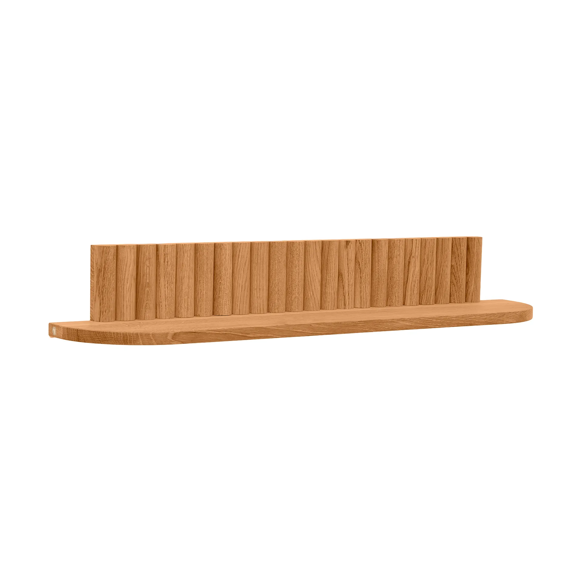 Pillar wall shelf, Oiled Natural Oak, 78x15x12 cm Andersen Furniture