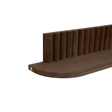 Pillar wall shelf - Smoked Oiled Oak, 78x15x12 cm - Andersen Furniture