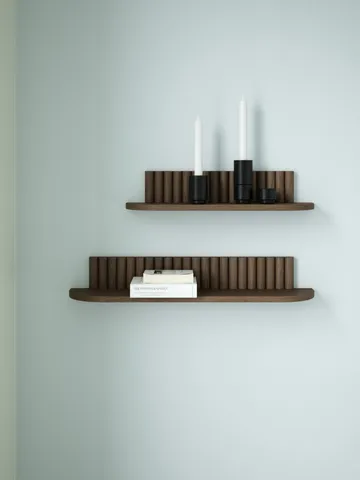 Pillar wall shelf - Smoked Oiled Oak, 78x15x12 cm - Andersen Furniture