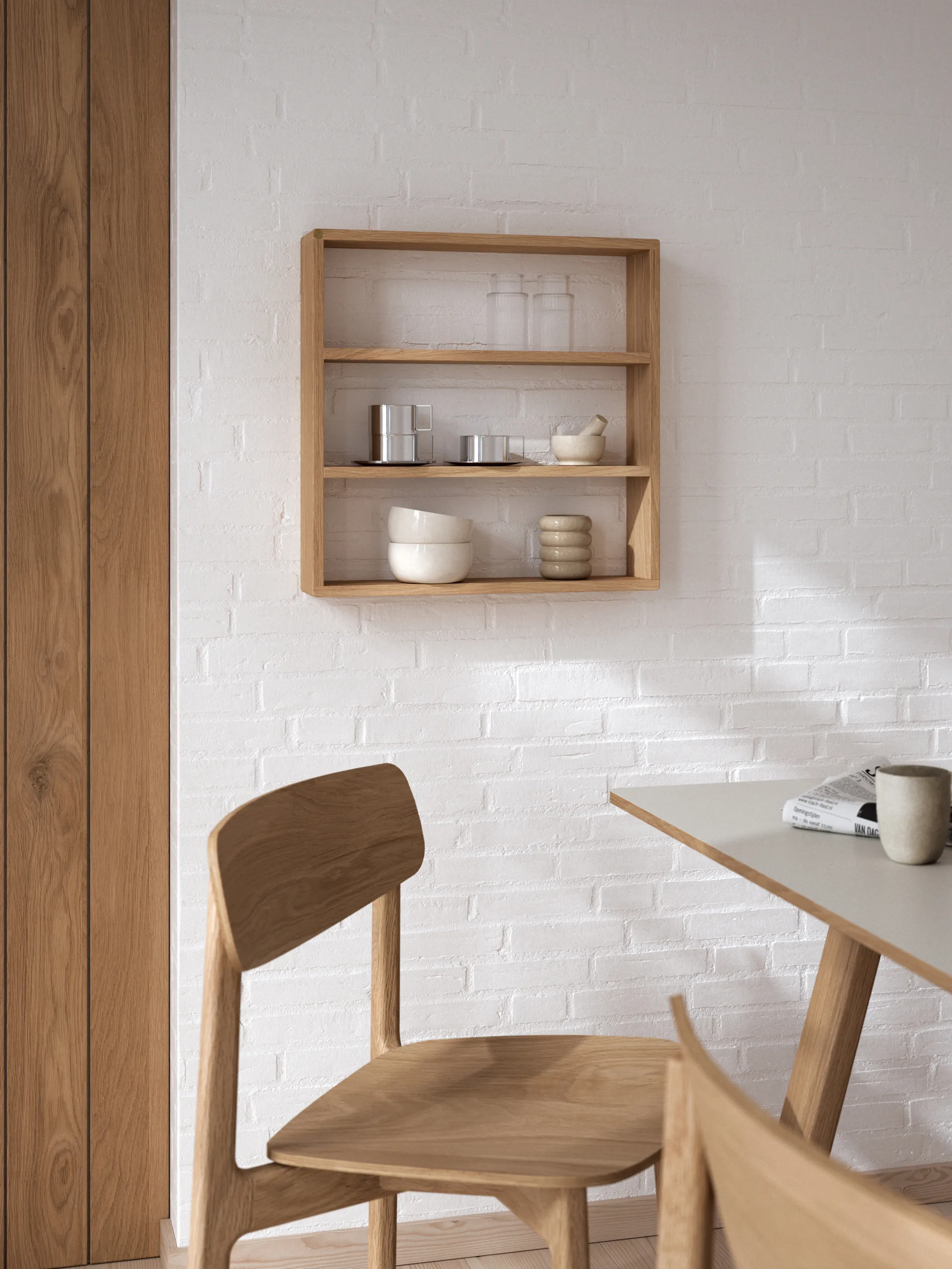 Sector wall shelf, Oak, 50x50x10 cm Andersen Furniture