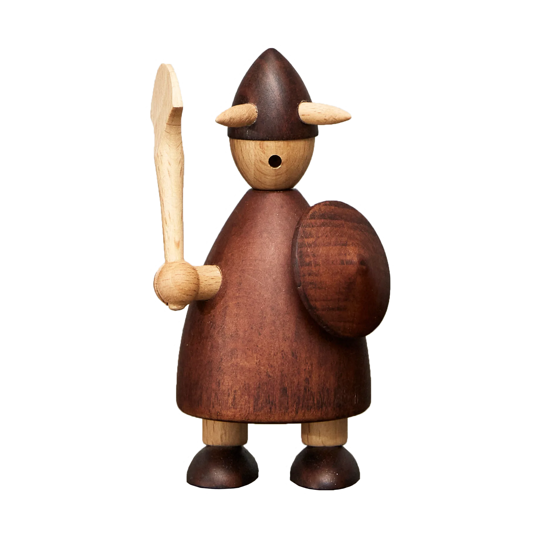 The vikings of Denmark wooden figure Medium, Stained beech Andersen Furniture