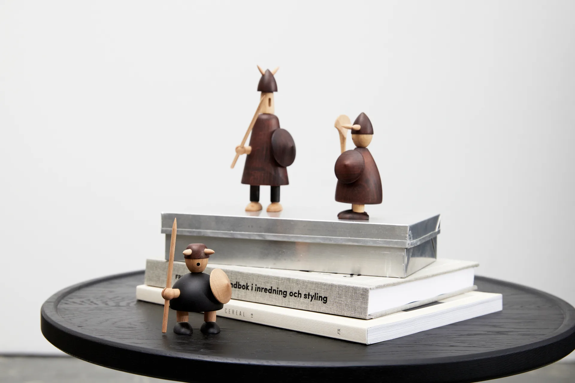 The vikings of Denmark wooden figure Medium, Stained beech Andersen Furniture